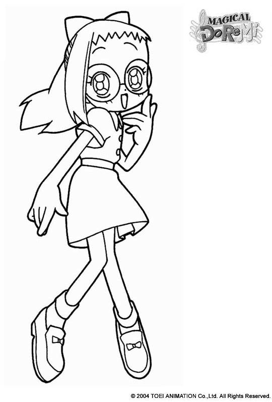 coloriage magical doremi emilie coquine